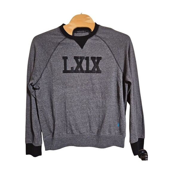 Vintage Sean‎ John Long Sleeve Gray Varsity Sweatshirt Crewneck LX1X Men's XXL - Picture 2 of 6